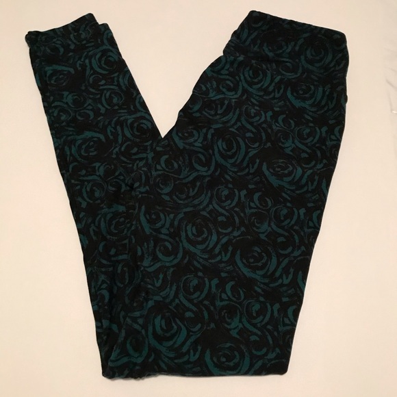 LuLaRoe Pants - 🥳 5/$15 Hunter Green Swirl OS LuLaRoe Leggings